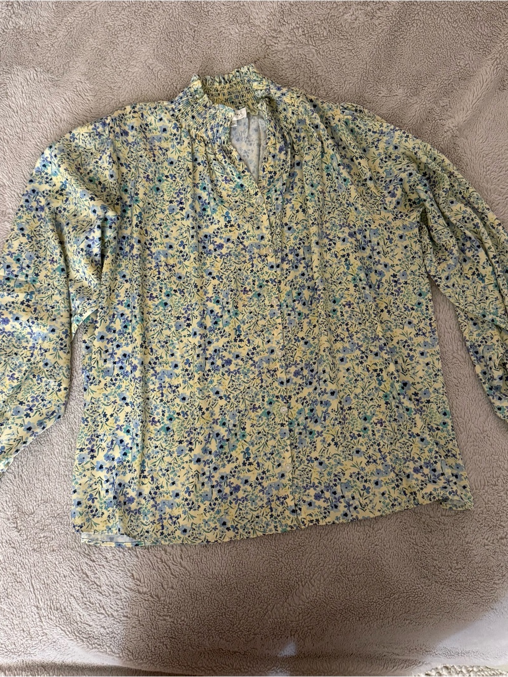 Summersalt Silky Floral Blouse - Picture 2 of 5